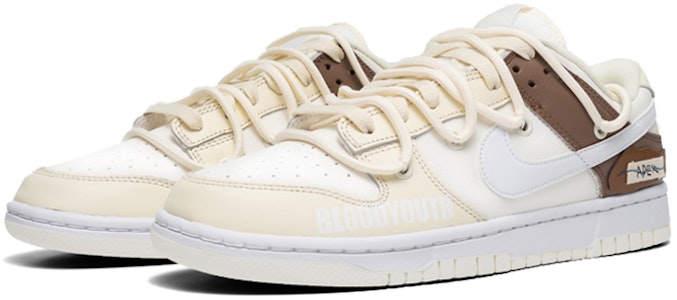 나이키 덩크 로우 레트로 '모카 스트랩' (커스텀) DH9765-100(Teamfour-女款摩卡白棕) Lookbook 나이키 덩크 로우 레트로 '모카 스트랩' (커스텀) DH9765-100(Teamfour-女款摩卡白棕)