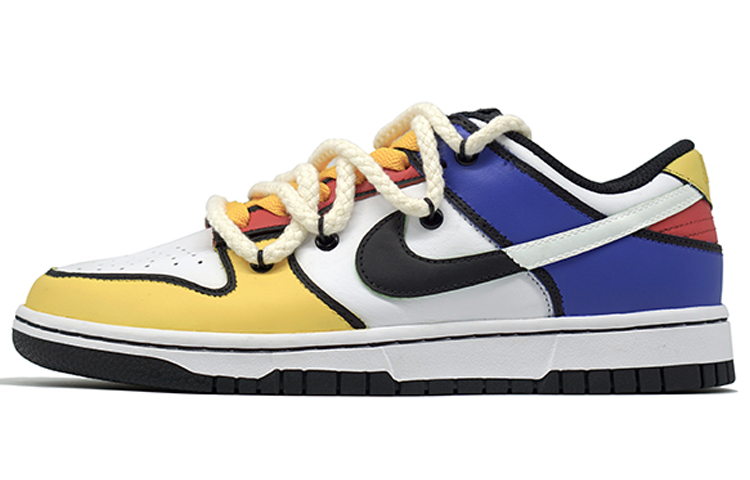 Buy Zapatillas Nike Dunk Low Retro 'Mondrian Personalizadas' DD1503-106(Team-R-蒙德里安喷涂解构鞋带)