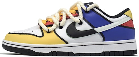【定製球鞋】 Nike Dunk Low Retro 蒙德里安 噴繪手繪 解構鞋帶 藝術家主題定製 低幫 板鞋 男女同款 紅黃藍 Buy 【定製球鞋】 Nike Dunk Low Retro 蒙德里安 噴繪手繪 解構鞋帶 藝術家主題定製 低幫 板鞋 男女同款 紅黃藍