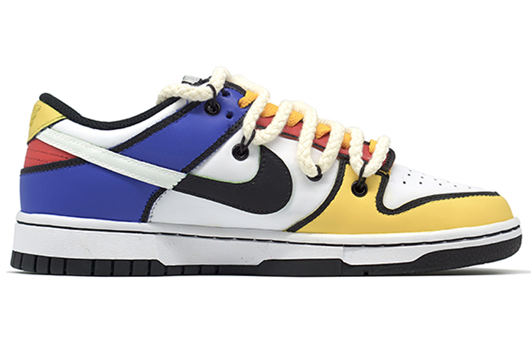 Order Zapatillas Nike Dunk Low Retro 'Mondrian Personalizadas' DD1503-106(Team-R-蒙德里安喷涂解构鞋带)
