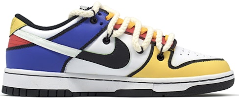 【定製球鞋】 Nike Dunk Low Retro 蒙德里安 噴繪手繪 解構鞋帶 藝術家主題定製 低幫 板鞋 男女同款 紅黃藍 Order 【定製球鞋】 Nike Dunk Low Retro 蒙德里安 噴繪手繪 解構鞋帶 藝術家主題定製 低幫 板鞋 男女同款 紅黃藍