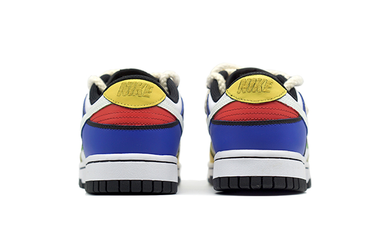 Shop Zapatillas Nike Dunk Low Retro 'Mondrian Personalizadas' DD1503-106(Team-R-蒙德里安喷涂解构鞋带)