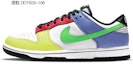 Sizing Zapatillas Nike Dunk Low Retro 'Mondrian Personalizadas' DD1503-106(Team-R-蒙德里安喷涂解构鞋带)