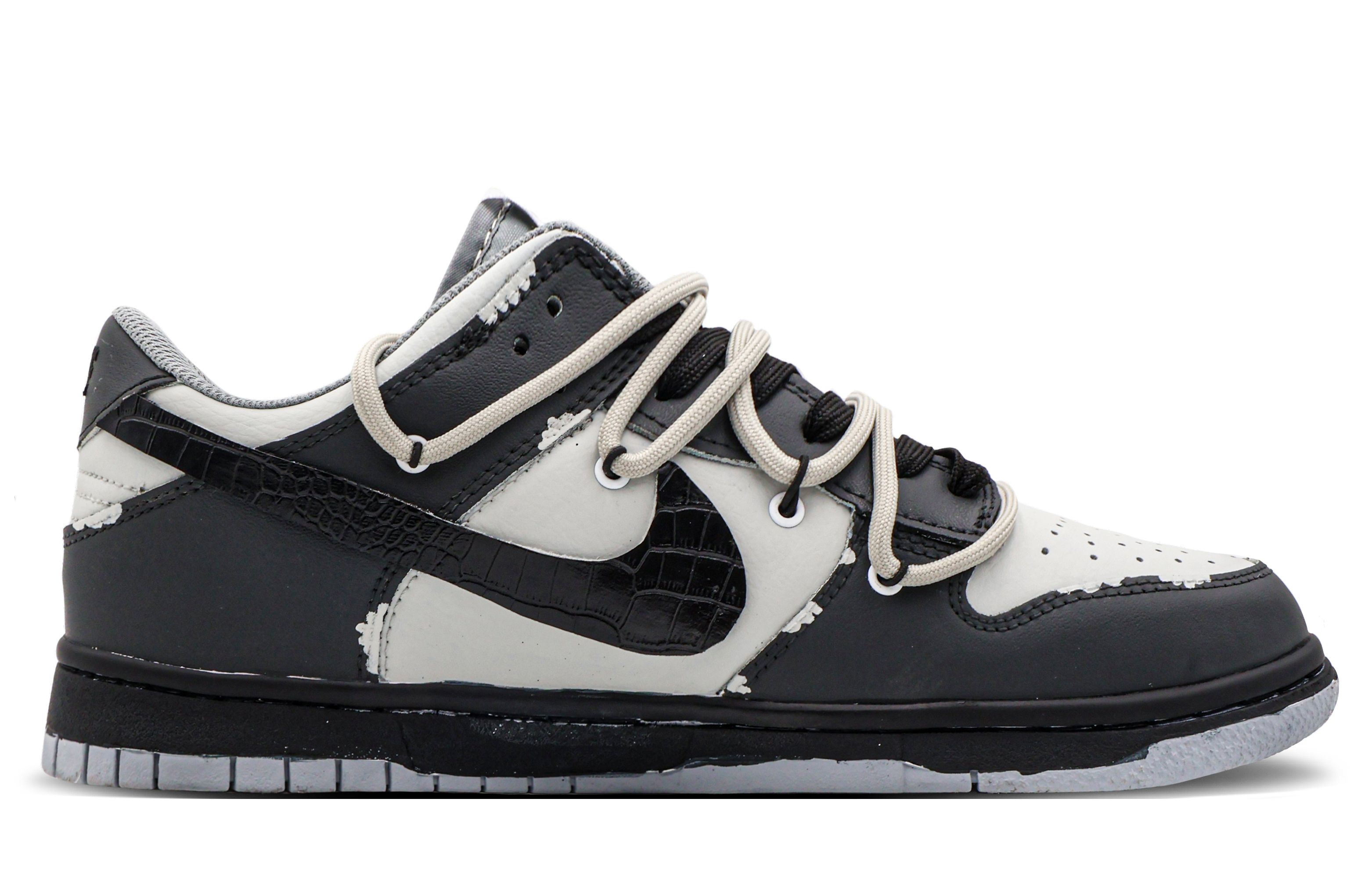 Order 나이키 덩크 로우 레트로 '문라이트 그레이/브라운/화이트/블랙' (커스텀) DJ6188-003(Team53-男款心藏月光S-BOX)