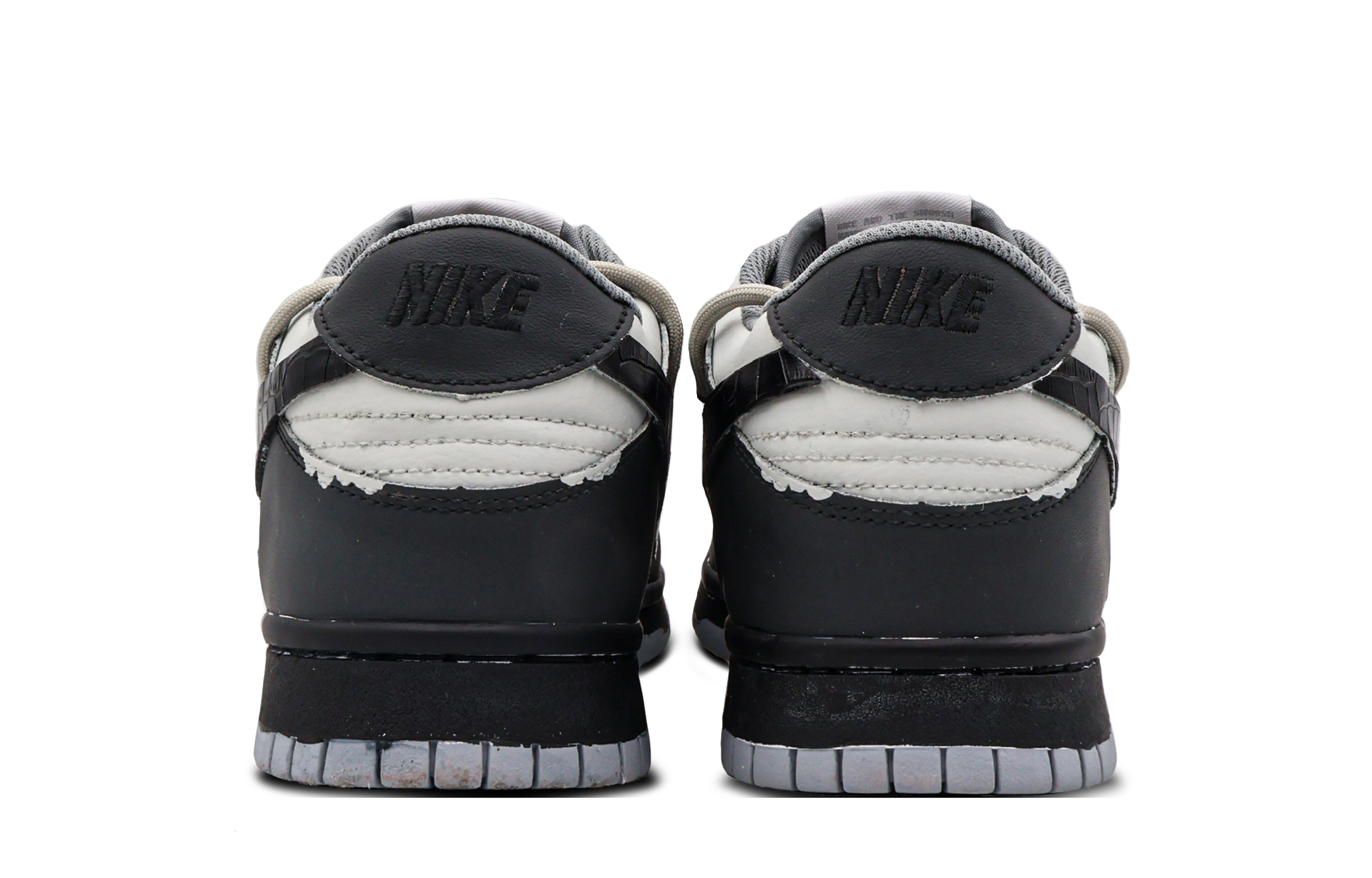 Shop 나이키 덩크 로우 레트로 '문라이트 그레이/브라운/화이트/블랙' (커스텀) DJ6188-003(Team53-男款心藏月光S-BOX)