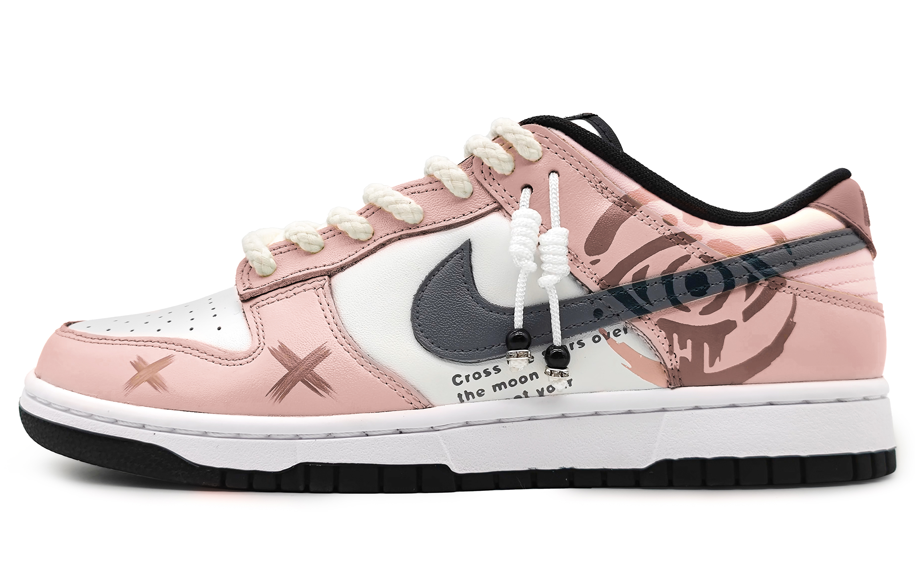 [Custom Shoes] Nike Dunk Low Retro 'Morandi Eyes - Pink'