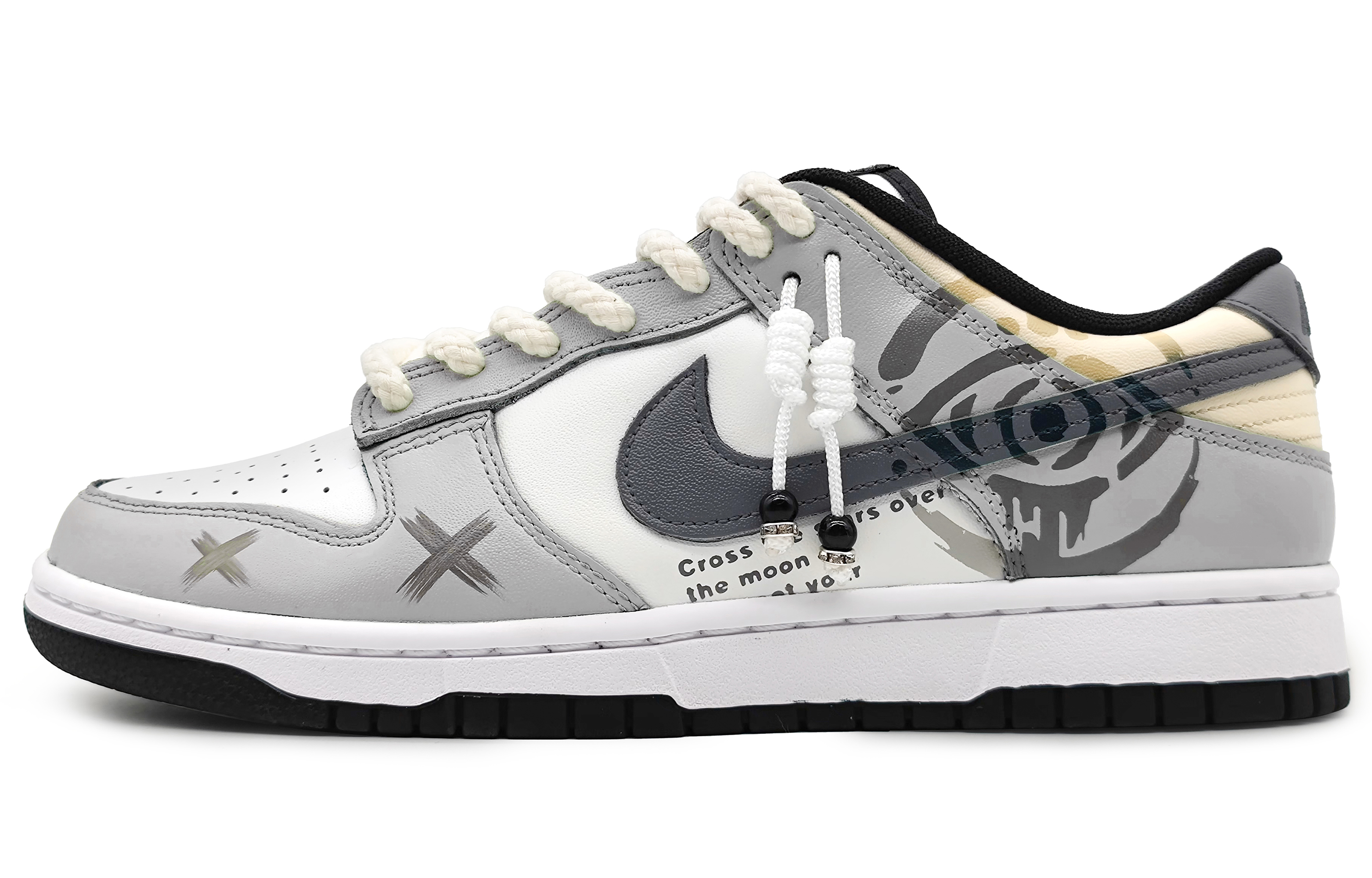 Buy [定制鞋款] 耐克Dunk Low复古款‘莫兰迪浅灰誓言之眼’ DD1391-100(Team16-男款誓言之眼灰)