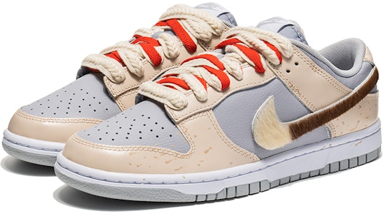 【定製球鞋】 Nike Dunk Low Retro 野鶴製造 狂野主題 野性鬃毛 特殊鞋帶 潑墨 休閒 低幫 板鞋 男款 莫蘭迪色 Lookbook 【定製球鞋】 Nike Dunk Low Retro 野鶴製造 狂野主題 野性鬃毛 特殊鞋帶 潑墨 休閒 低幫 板鞋 男款 莫蘭迪色