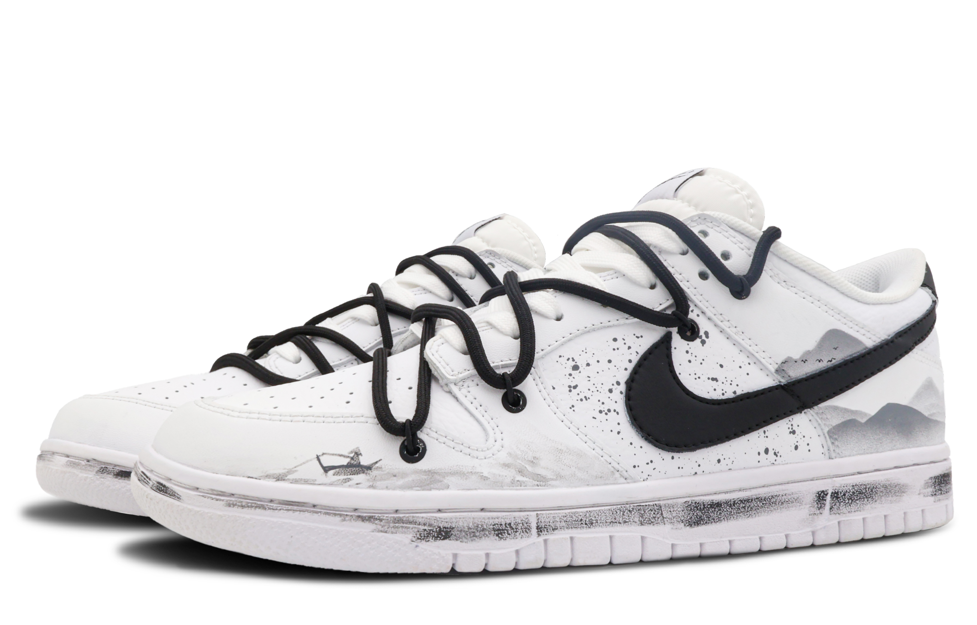 Lookbook [Sepatu Kustom] Nike Dunk Low Retro 'Mountain Fireworks' DJ6188-101(Team53-男款山家烟火S-BOX)