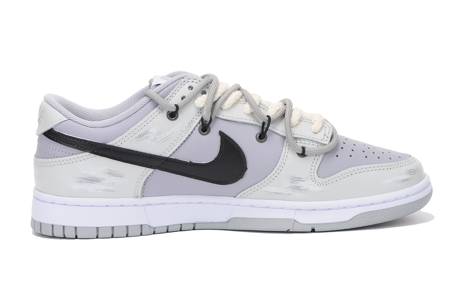 Lookbook Zapatillas Nike Dunk Low Retro 'Vibe Regalo Año Nuevo Negro Gris' DJ6188-003(Team拾伍-男款黑灰笑脸S-BOX)