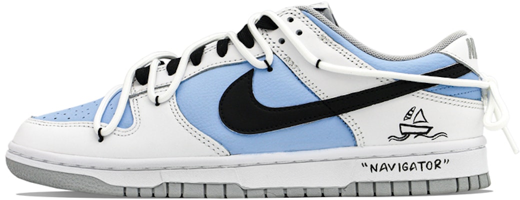 【客製球鞋】Nike Dunk Low Retro 大海航行 溫柔 高級小眾 清新 休閒 低筒 板鞋 男款 白藍 Buy 【客製球鞋】Nike Dunk Low Retro 大海航行 溫柔 高級小眾 清新 休閒 低筒 板鞋 男款 白藍