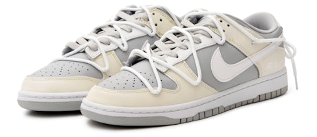 나이키 덩크 로우 레트로 '오프화이트-그레이' (커스텀) DJ6188-003(Team33-水泥灰-男款) Lookbook 나이키 덩크 로우 레트로 '오프화이트-그레이' (커스텀) DJ6188-003(Team33-水泥灰-男款)