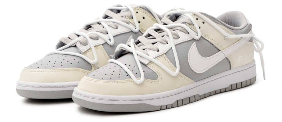 나이키 덩크 로우 레트로 '오프화이트-그레이' (커스텀) DJ6188-003(Team33-水泥灰-男款) Lookbook 나이키 덩크 로우 레트로 '오프화이트-그레이' (커스텀) DJ6188-003(Team33-水泥灰-男款)