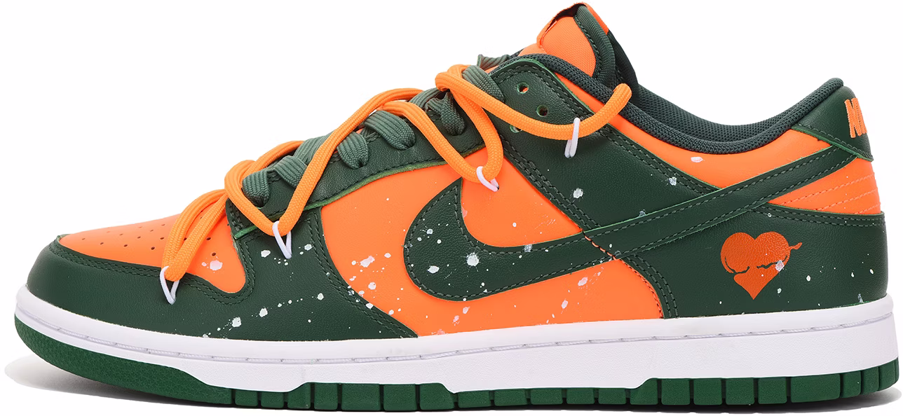 custom-shoes-nike-dunk-low-retro-orange-green-vibe