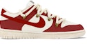 Order 【客製化球鞋】 Nike Dunk Low Retro 漸變 解構鞋帶 風氧化做舊 聖誕限定 低筒 板鞋 男款 米紅