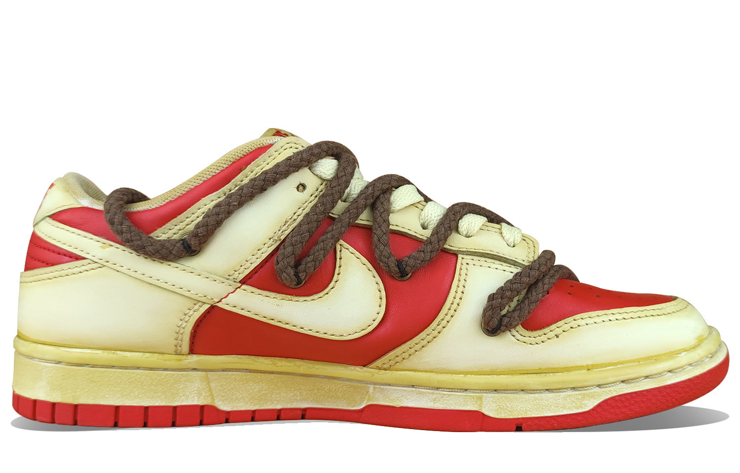 Order [Sepatu Kustom] Nike Dunk Low Retro 'Oxidized Vintage Beige' DD1391-600(Team50浸染做旧男款)