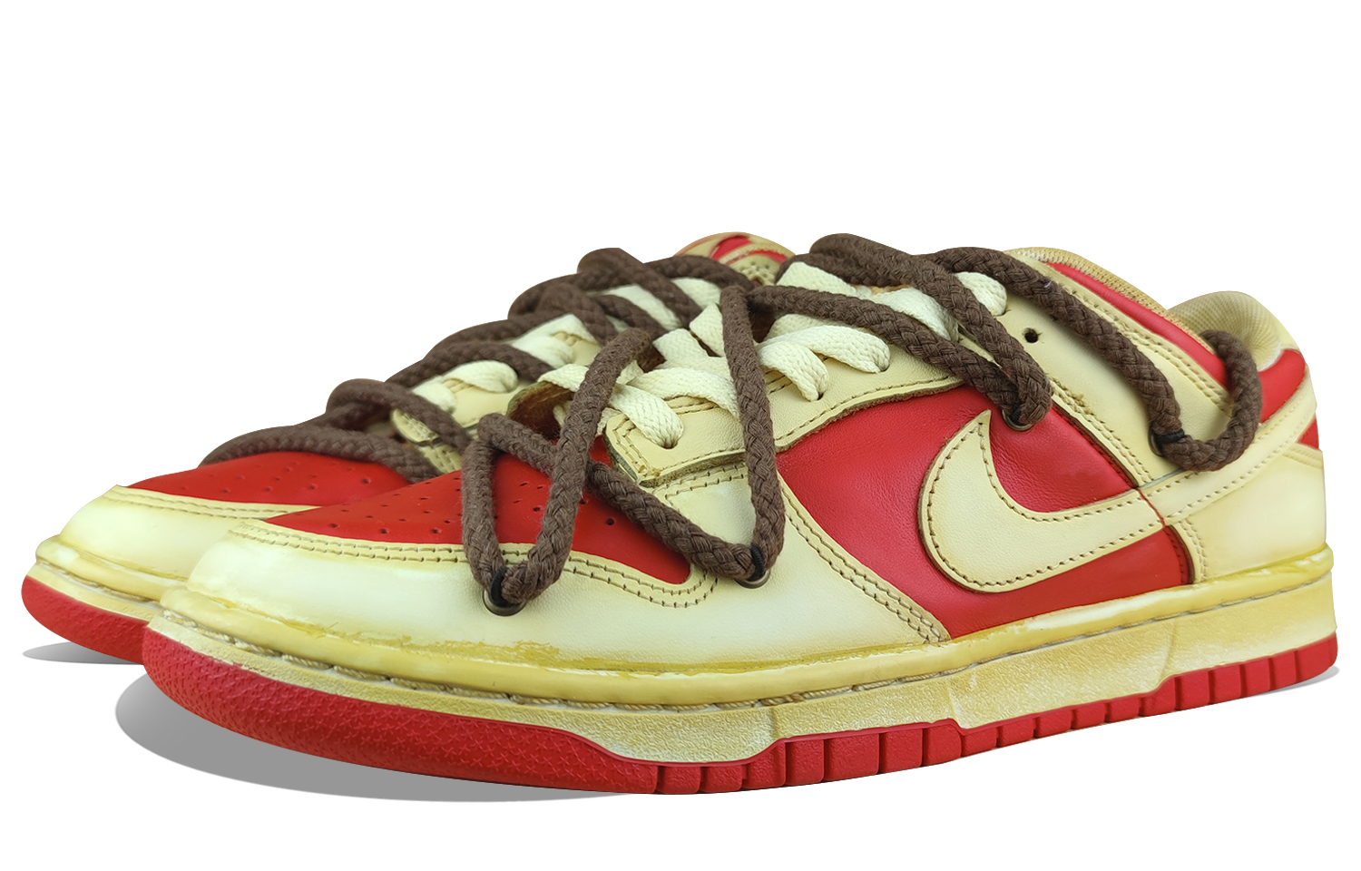 Lookbook [Sepatu Kustom] Nike Dunk Low Retro 'Oxidized Vintage Beige' DD1391-600(Team50浸染做旧男款)