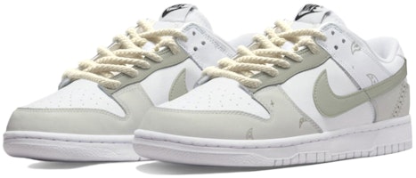 【定制球鞋】 Nike Dunk Low Retro 莫蘭迪風 腰果花 清新夏日 低幫 板鞋 男款 綠白 Lookbook 【定制球鞋】 Nike Dunk Low Retro 莫蘭迪風 腰果花 清新夏日 低幫 板鞋 男款 綠白