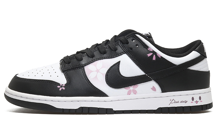 Buy 【訂製球鞋】 Nike Dunk Low Retro 經典小花 清新 簡約百搭 可愛復古出遊 熊貓 低幫 板鞋 男款 黑白