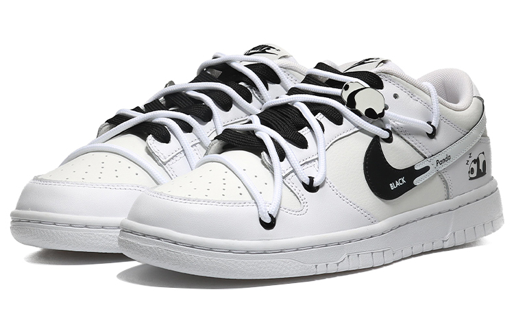 Lookbook 【カスタムシューズ】ナイキ ダンク ロー レトロ 'パンダベアデコンストラクテッド' DJ6188-101(Team10-萌宠趴趴熊男款)