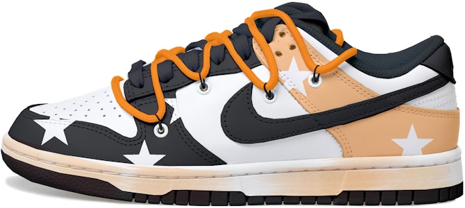 【訂製球鞋】 Nike Dunk Low Retro 熊貓 星星 解構鞋帶 做舊Vibe風色 復古 低幫 板鞋 男款 黑橙 Buy 【訂製球鞋】 Nike Dunk Low Retro 熊貓 星星 解構鞋帶 做舊Vibe風色 復古 低幫 板鞋 男款 黑橙
