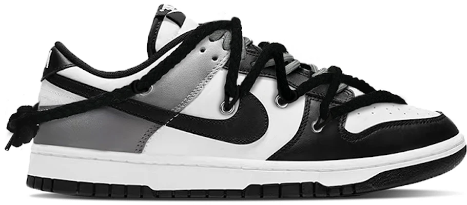 나이키 덩크 로우 레트로 '판다 블랙' (커스텀) DD1391-100-(TeamY-男款雾霾灰解构黑白) Order 나이키 덩크 로우 레트로 '판다 블랙' (커스텀) DD1391-100-(TeamY-男款雾霾灰解构黑白)