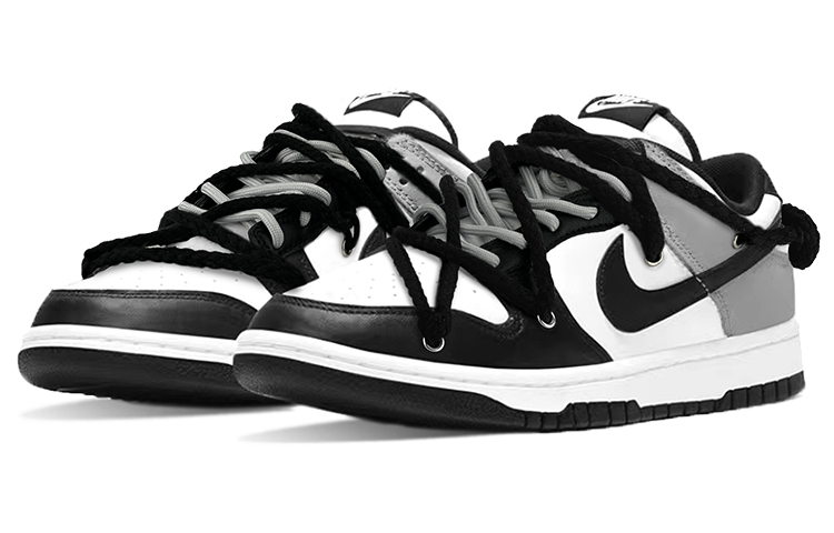 Lookbook 【カスタムシューズ】ナイキ ダンク ロー レトロ 'パンダブラック' DD1391-100-(TeamY-男款雾霾灰解构黑白)