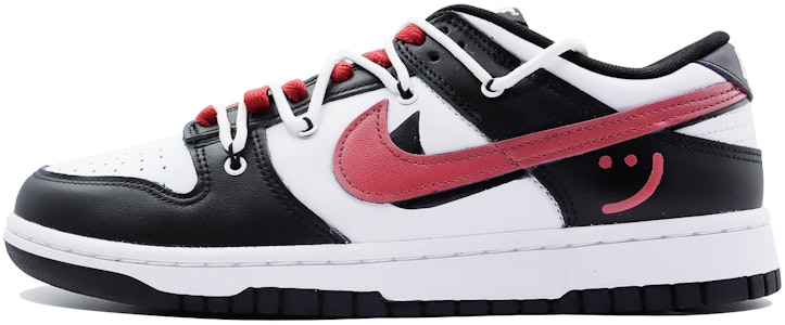 【定制球鞋】Nike Dunk Low Retro「黑色」熊貓系列 鞓紅 板鞋 男女同款 黑白紅 Buy 【定制球鞋】Nike Dunk Low Retro「黑色」熊貓系列 鞓紅 板鞋 男女同款 黑白紅