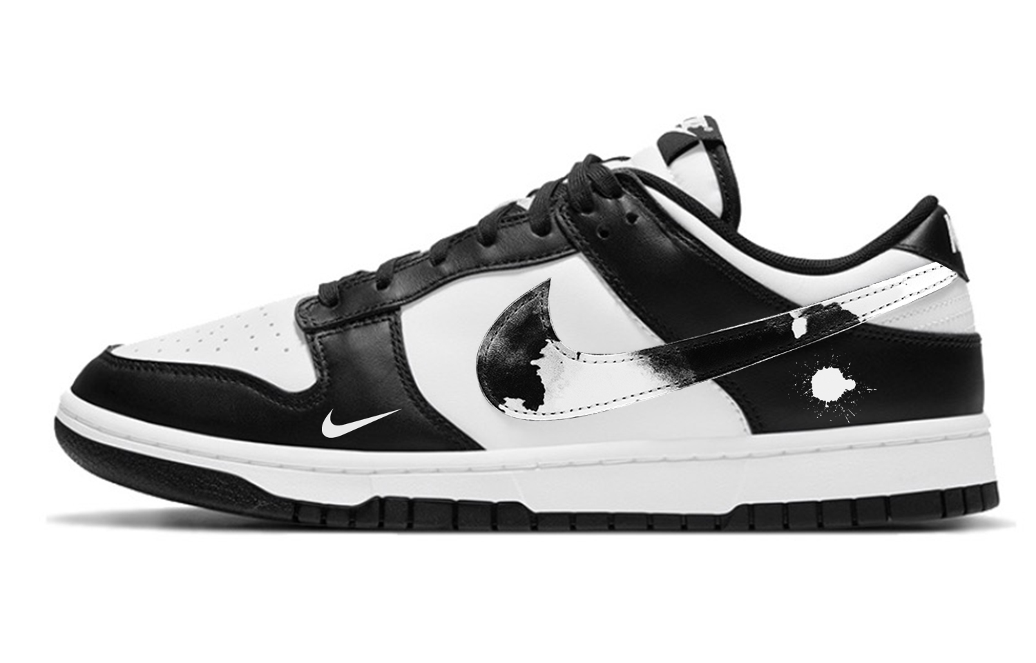 Buy [Zapatillas Personalizadas] Nike Dunk Low Retro 'Panda Blanco Negro' DD1391-100(Team48-山水之意)