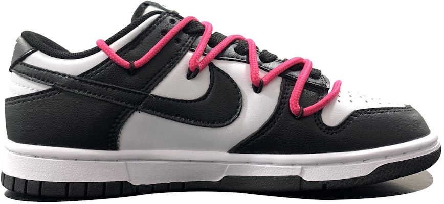 【定製球鞋】 Nike Dunk Low Retro 熊貓經典配色 心心相印 手繪塗鴉 低幫 板鞋 男款 黑白粉 Order 【定製球鞋】 Nike Dunk Low Retro 熊貓經典配色 心心相印 手繪塗鴉 低幫 板鞋 男款 黑白粉