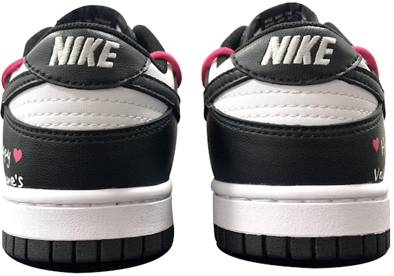 【定製球鞋】 Nike Dunk Low Retro 熊貓經典配色 心心相印 手繪塗鴉 低幫 板鞋 男款 黑白粉 Shop 【定製球鞋】 Nike Dunk Low Retro 熊貓經典配色 心心相印 手繪塗鴉 低幫 板鞋 男款 黑白粉