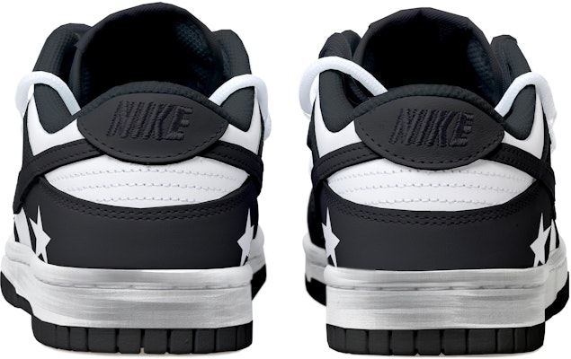 【定制球鞋】 Nike Dunk Low Retro 熊貓 星星 解構鞋帶 做舊Vibe風 復古 低幫 板鞋 男款 黑白 Purchase 【定制球鞋】 Nike Dunk Low Retro 熊貓 星星 解構鞋帶 做舊Vibe風 復古 低幫 板鞋 男款 黑白