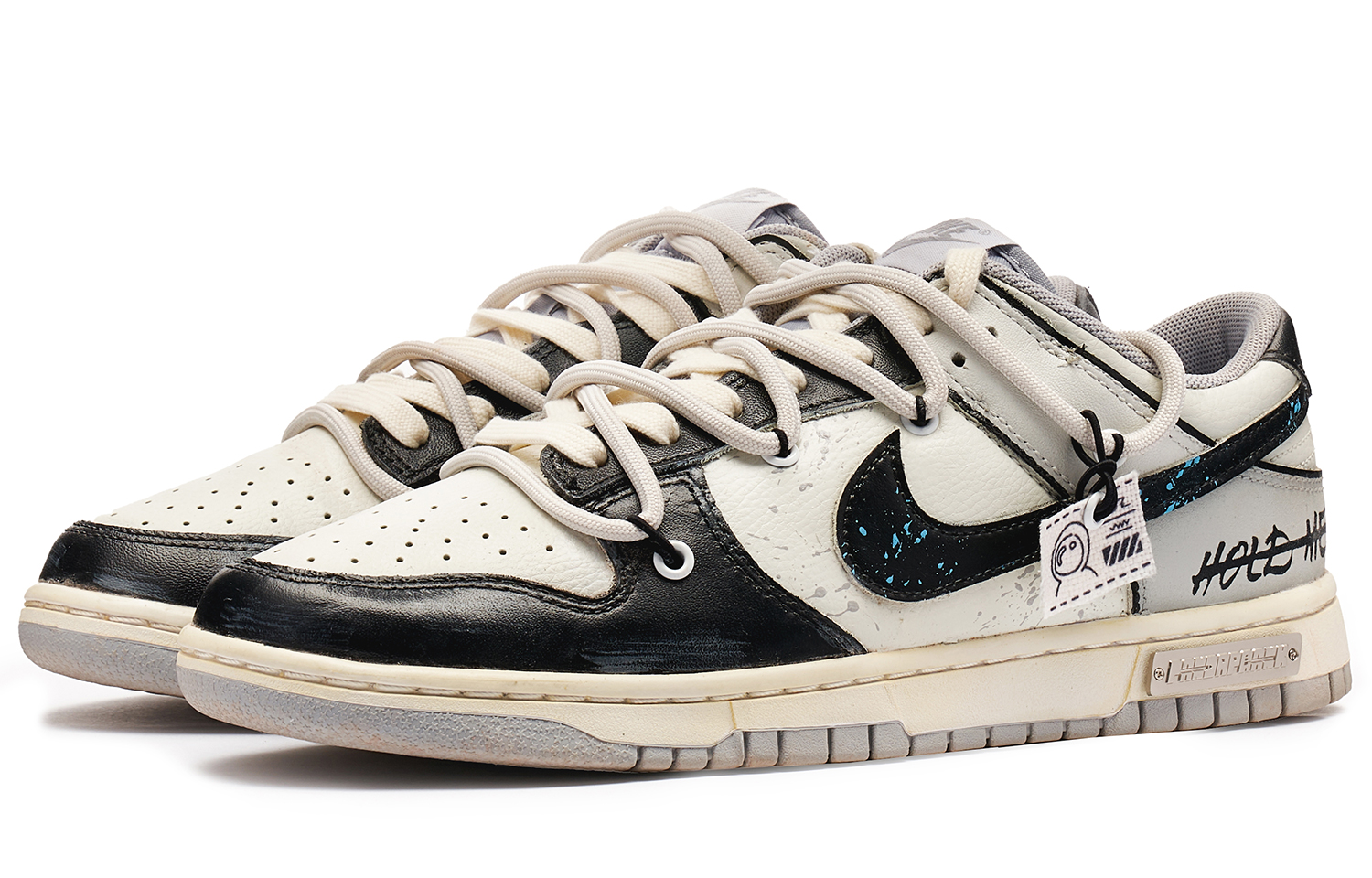 Lookbook [カスタムシューズ] ナイキ ダンク ロー レトロ 'パンダ プランク ブラック ホワイト' DJ6188-003(TeamH-男款星际迷航S-BOX)