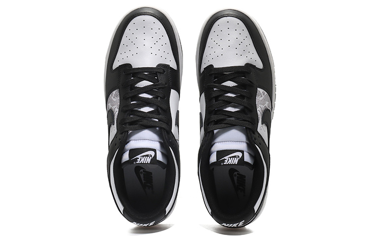 Shop [Kasut Custom] Nike Dunk Low Retro 'Kebangkitan Panda' DD1391-100(Team10-涅槃重生男黑白QD)