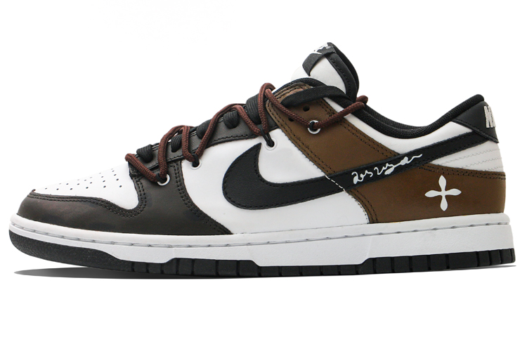 Buy [Kasut Custom] Nike Dunk Low Retro 'Panda Vibe Coklat Hutan Grafiti' DD1391-100(Team34-棕色森林擦擦乐)