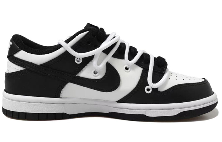 Lookbook [Kasut Custom] Nike Dunk Low Retro 'Panda Vibe Tai Chi Laces Dekonstruksi' DJ6188-002(Team拾玖-男款太极S-BOX)