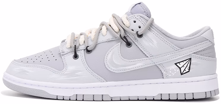custom-shoes-nike-dunk-low-retro-paper-airplane-distressed-grey-white