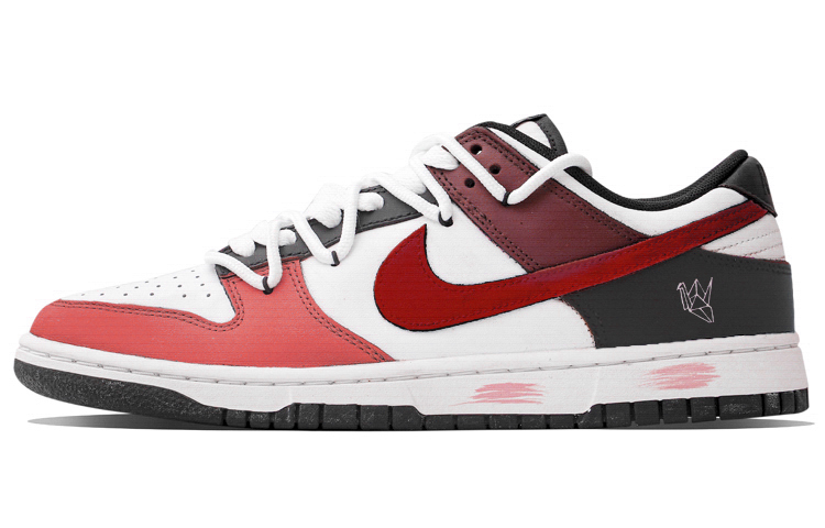 Buy [Kasut Custom] Nike Dunk Low Retro 'Paper Crane Putih Merah' DD1391-100(Team34-千纸鹤男款)