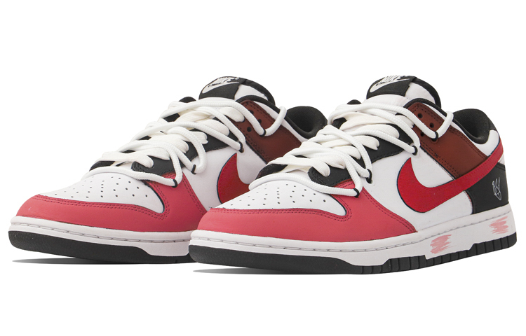 Lookbook [Kasut Custom] Nike Dunk Low Retro 'Paper Crane Putih Merah' DD1391-100(Team34-千纸鹤男款)