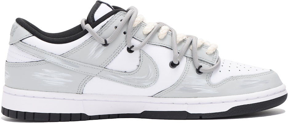 【定製球鞋】 Nike Dunk Low Retro 紙飛機 老化 解構 高街 低筒 板鞋 男款 灰色 Order 【定製球鞋】 Nike Dunk Low Retro 紙飛機 老化 解構 高街 低筒 板鞋 男款 灰色