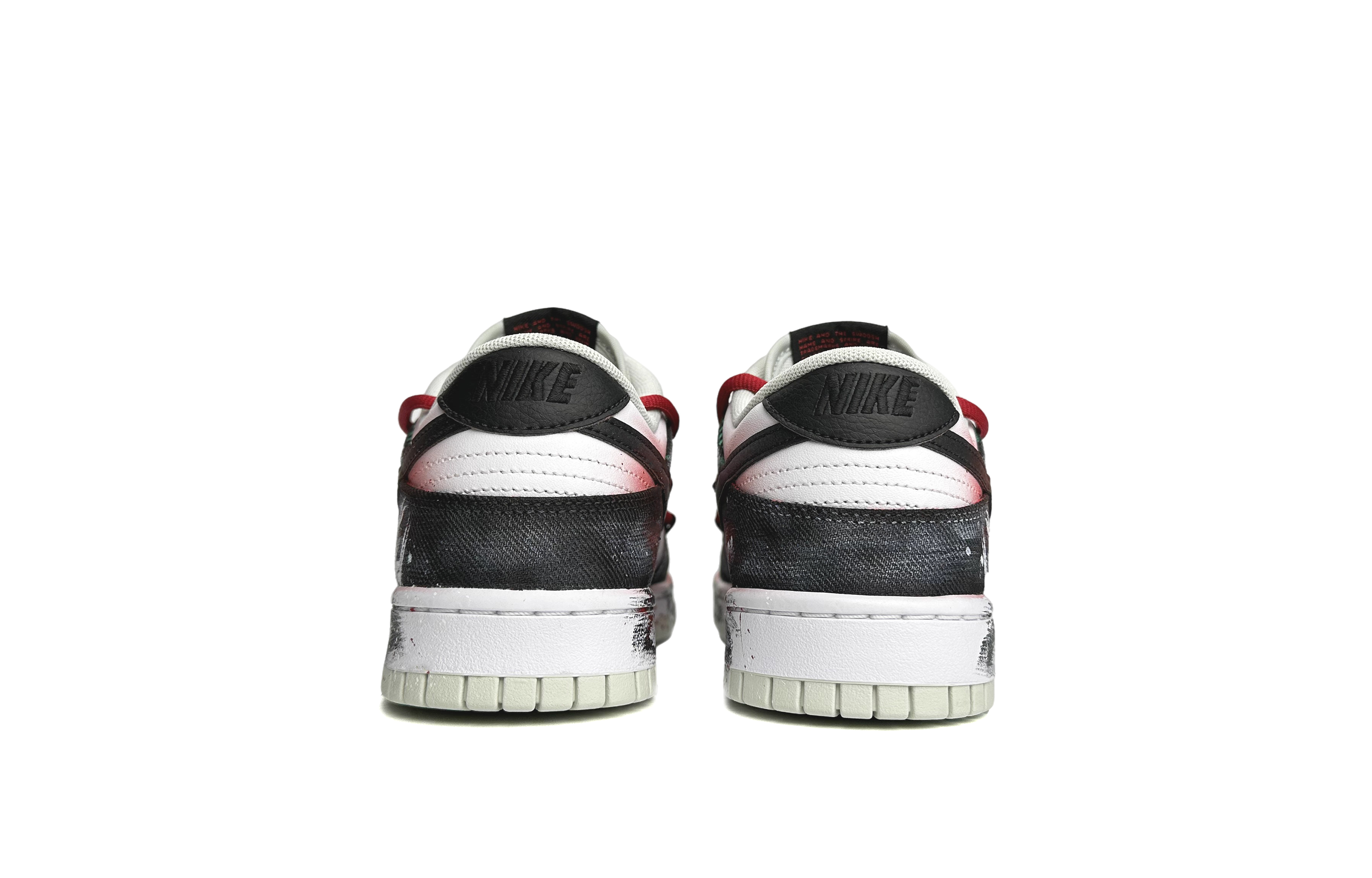 Shop [Kasut Custom] Nike Dunk Low Retro 'Parallel Universe Spider- Hitam Merah' DV0827-100(Team87-平行宇宙男款黑红)