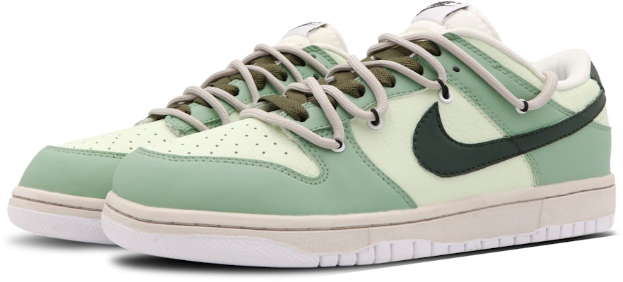 【客製化球鞋】 Nike Dunk Low Retro 鄉野日誌 高級 簡約 百搭 低筒 板鞋 男款 灰綠 Lookbook 【客製化球鞋】 Nike Dunk Low Retro 鄉野日誌 高級 簡約 百搭 低筒 板鞋 男款 灰綠