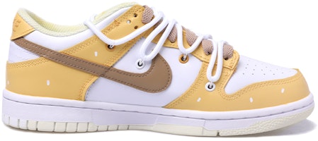 【訂製球鞋】Nike Dunk Low Retro 解構鞋帶 珍珠奶茶 復古 Vibe 塗鴉 布丁 椰果 低幫 板鞋 男款 黃白棕 Order 【訂製球鞋】Nike Dunk Low Retro 解構鞋帶 珍珠奶茶 復古 Vibe 塗鴉 布丁 椰果 低幫 板鞋 男款 黃白棕