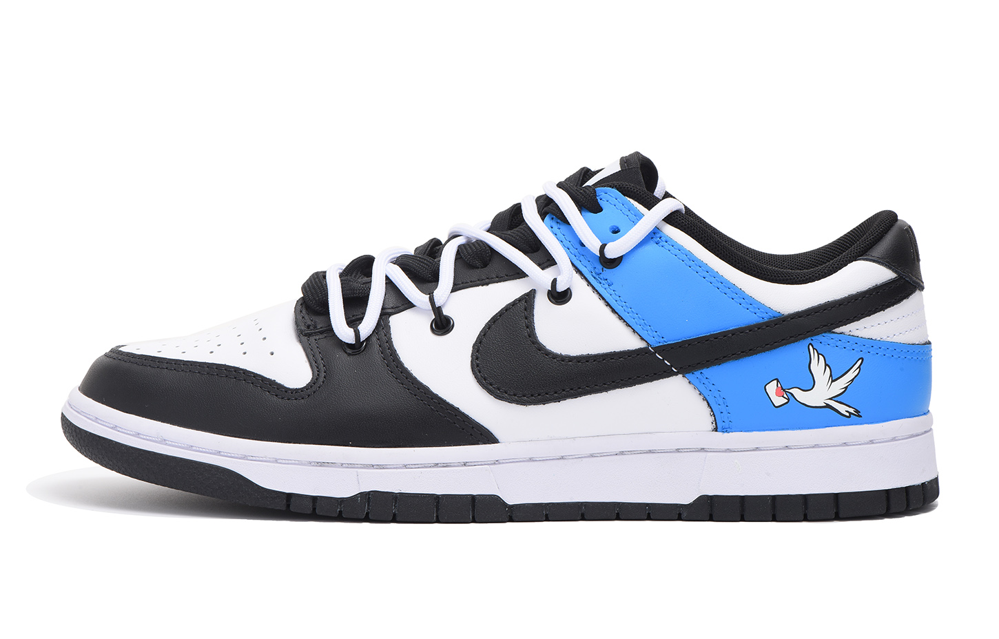 Buy 【定制球鞋】 Nike Dunk Low Retro 信鸽 解構 高街 低筒 板鞋 男款 黑藍