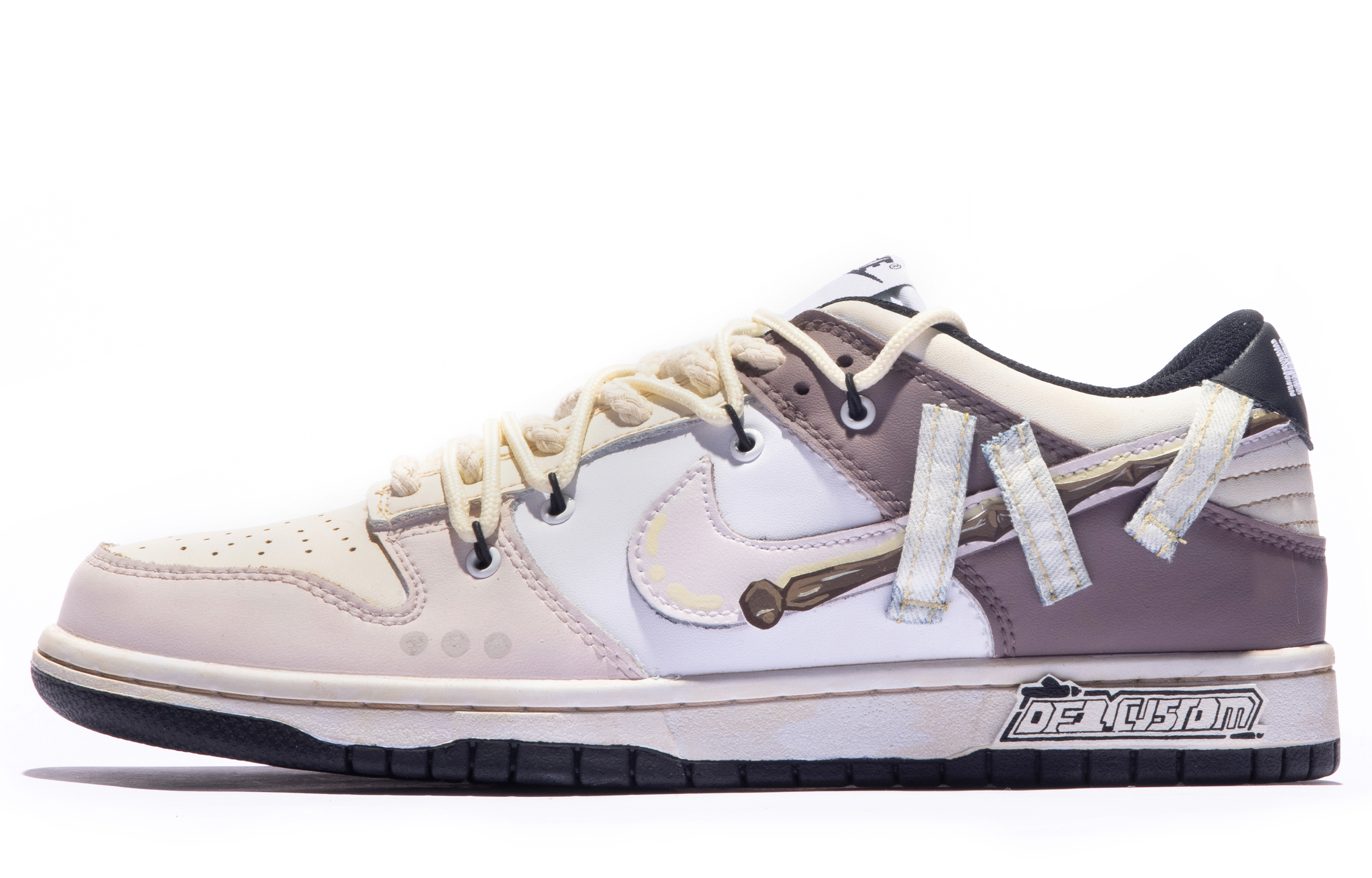 Order [Zapatillas Personalizadas] Nike Dunk Low Retro 'Rosa Beige Marrón' DD1391-100(TeamM-男款雷羽S-BOX)