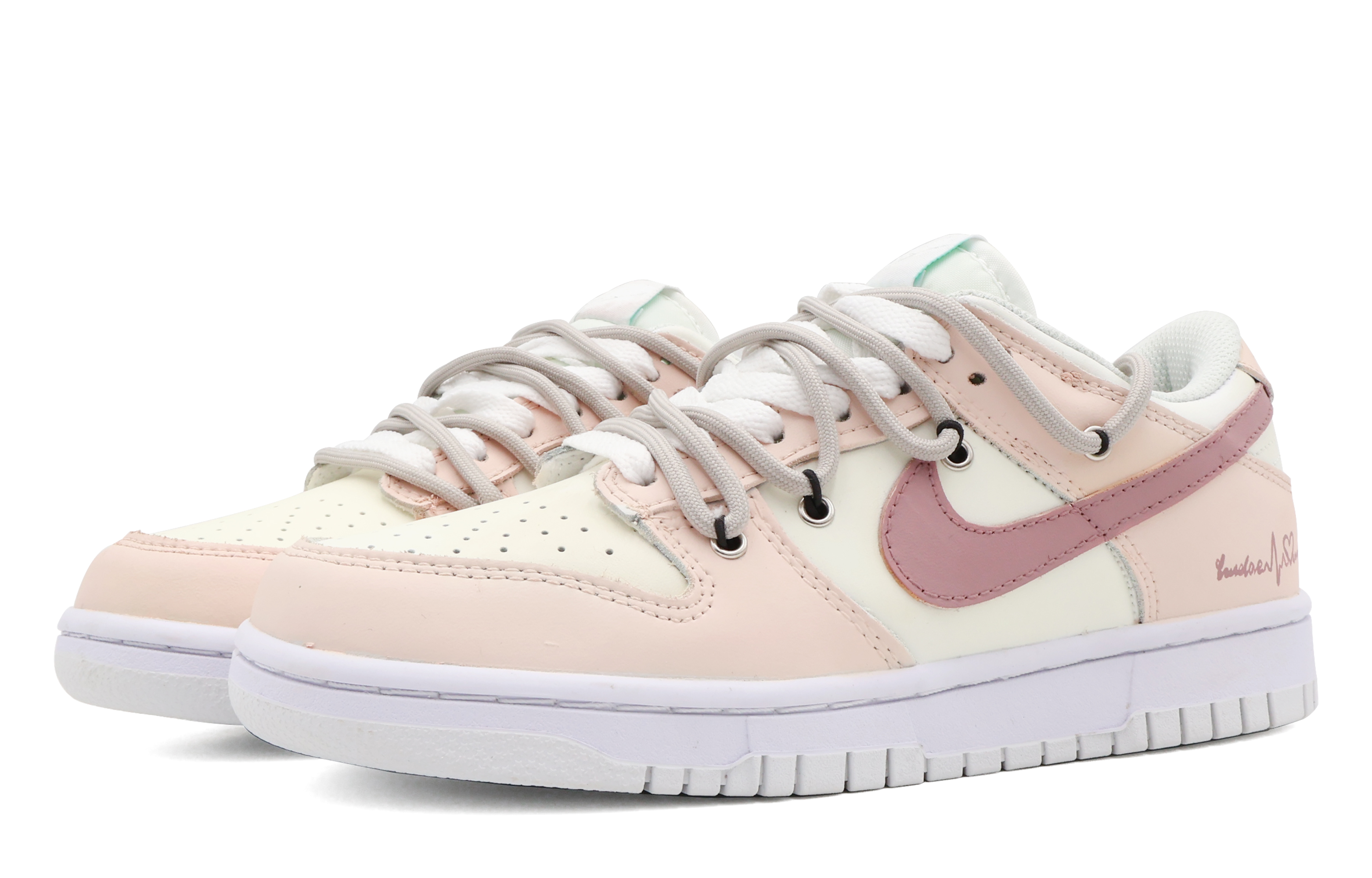 Lookbook Zapatillas Nike Dunk Low Retro 'Rosa Electrocardiograma - Vibes Verano' DH9765-100(Team53-女款心动电图)