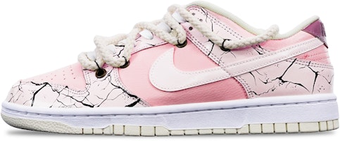 【訂製球鞋】Nike Dunk Low Retro 爆裂紋 馬卡龍 解構雙鞋帶 特殊鞋盒 低幫 板鞋 男款 粉紅白 Buy 【訂製球鞋】Nike Dunk Low Retro 爆裂紋 馬卡龍 解構雙鞋帶 特殊鞋盒 低幫 板鞋 男款 粉紅白