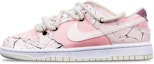 Buy 【訂製球鞋】Nike Dunk Low Retro 爆裂紋 馬卡龍 解構雙鞋帶 特殊鞋盒 低幫 板鞋 男款 粉紅白