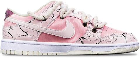 【訂製球鞋】Nike Dunk Low Retro 爆裂紋 馬卡龍 解構雙鞋帶 特殊鞋盒 低幫 板鞋 男款 粉紅白 Order 【訂製球鞋】Nike Dunk Low Retro 爆裂紋 馬卡龍 解構雙鞋帶 特殊鞋盒 低幫 板鞋 男款 粉紅白