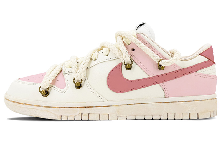 Buy 나이키 덩크 로우 레트로 '핑크 화이트 디컨스트럭티드' (커스텀) DJ6188-101(TeamK-蜜桃四季春QD)